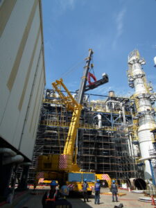 Formosa Chemicals & Fibre SM-3 plant equipment lifting