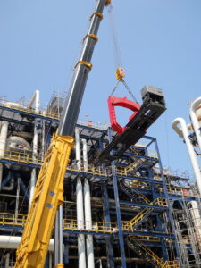 Formosa Chemicals & Fibre SM-2 plant equipment lifting